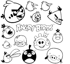 Angry Birds Para Colorear