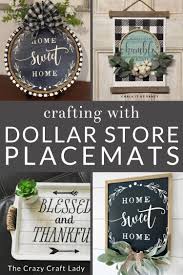Dollar Store Placemat Crafts Diy Decor In 2020 Diy Decor Crafts Diy Dollar Store Crafts Diy Dollar Tree Decor