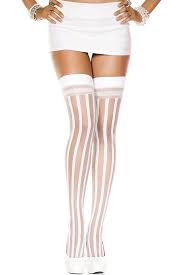 Bridal White Stockings Hosiery Thigh Highs Patterned Hosiery White Stockings Hosiery Fashion