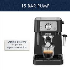 De'longhi group customer service head office & collection centre. Buy De Longhi Stilosa Manual Espresso Machine Latte Cappuccino Maker 15 Bar Pump Pressure Manual Milk Frother Steam Wand Black Stainless Ec260bk Online In Vietnam B08c96bg9h