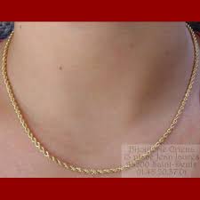 Kostenlose lieferung für viele artikel! Chaine Corde Or 18 Carats Bijouterie Orlena