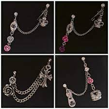 my hand made 新しいピアスを作った 女の子が好きそうなやつ 妖精custompierce firstlabel angel妖精 handmade アクセ ピアス rose 手錠 クロス クラウン visualkei ハンドメイド ハンドメイド アクセサリー ピアス