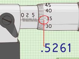 3 Ways To Use And Read An Outside Micrometer Wikihow