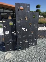 Dalle D Ardoise Percee Decoration Jardin Decoration Jardin Exterieur Brise Vue Jardin
