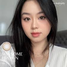 OLENS) Kính áp tròng WINSOME BROWN chính hãng KOREA
