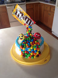 Easy Birthday Cakes For 11 Year Old Boy Anti Gravity Cake Made By Me A 11 Year Old It Is So Easy To Do Just Frost A Cake Is Straws Or Skew Candy Birthday Cakes Make Birthday Cake Anti