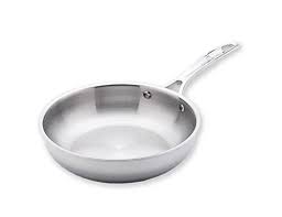 Usa Pan Cookware 5 Ply Stainless Steel 8 Chef Skillet Pan Oven Dishwasher Safe Made In The Usa 8 Silver Skillet Pan Cookware Dishwasher Safe
