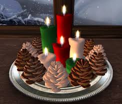 Check spelling or type a new query. Second Life Marketplace Christmas Candle Centerpiece 5