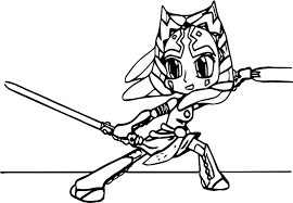 Ahsoka tano coloring page from star wars category. Ahsoka Tano Coloring Pages Best Coloring Pages For Kids