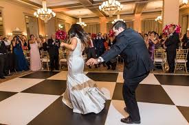 Black And Brown San Jose Black And White Dance Floor Wedding At Westin San Jose Formerly Sainte Claire Hotel San Jose Ca P Dance Floor Wedding Persian Wedding Wedding Dresses Lace