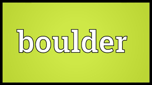 That marked in this context means that the boulder is at or around the entrance. Boulder Meaning Youtube
