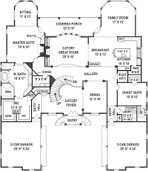 6 bedroom house plans one level. House Plan 72171 French Country Style With 6072 Sq Ft