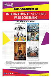 Johor bahru city square 11.53 km. Gsc Paradigm Mall Jb Bagi Tiket Wayang Secara Percuma Pada 1 Hingga 4 Mac 2018