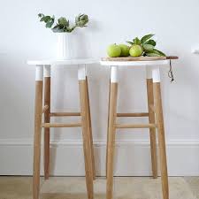 Lilac Coast Natural And White Wooden Bar Stool 160 Liked On Polyvore Featuring Home Furniture St Wooden Bar Stools White Wood Bar Stools Wood Bar Stools