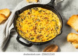 Healthy Baked Spinach Maria Dip Cheese Stock Photo 2506312165