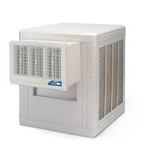 5000 Cfm 2 Speed Front Discharge Window Evaporative Cooler For 1600 Sq Ft With Motor Beig Evaporative Cooler Evaporative Coolers Portable Air Conditioning