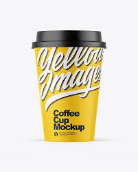 Download Kraft Coffee Cup Mockup In Cup Bowl Mockups On Yellow Images Object Mockups In 2020 Paper Coffee Cup Coffee Cups Cup PSD Mockup Templates