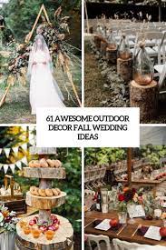 My colors are champagne,chocolate brown & rust orange!! 61 Awesome Outdoor Decor Fall Wedding Ideas Weddingomania