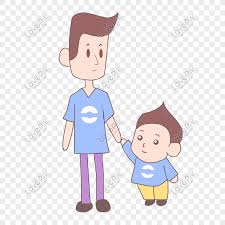 Las tarjetas animadas son un elemento que puedes personalizar a. Dibujado A Mano Dibujos Animados Dia Del Padre Joven Padre E Hij Imagenes De Graficos Png Gratis Lovepik