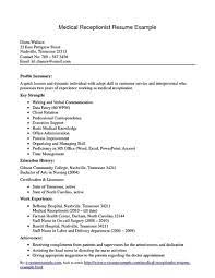 View all no experience resumes 1717 h st ste 1, washington, dc 20156 phone: Receptionist Resume Is Relevant With Customer Services Field Receptionist Is A Person Who Is R Cover Letter For Resume Medical Receptionist Job Resume Samples