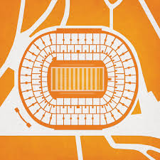 neyland stadium map art