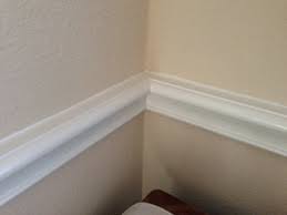 I suggest that you sand, prime and put one coat of paint on your molding prior to installing it. Chair Rail End Created At Round Rock Tech Shop 5 Steps Instructables