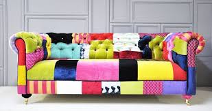 6 reasons why a colorful couch is always a good idea. Colorful Chesterfield Patchwork Sofa Patchwork Sofa Sofa Colors Cool Couches