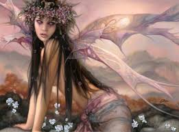 Angel wings dark hair red dress flower home decor rustic wood farmhouse spiritual christmas. Dark Haired Butterfly Fairy Fantasy Fairy Faery Art Fairy Magic