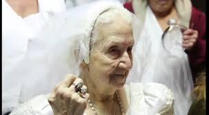 Blushing Bride at 100 Years Old