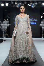 Grey And Silver Pakistani Bridal Dresses Latest Bridal Lehenga Bridal Couture Week