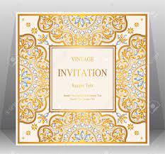 We sell not only background but also high quality of life. Wedding Invitation Card Templates With Gold Patterned And Crystals Royalty Free Cliparts Vectors And Stock Illustration Image 89138962