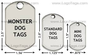 Dog Tag Dimensions