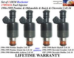 2000 pontiac sunfire 2.2 died going around a corner. Oem Rochester Set Of 4 Fuel Injectors For 1996 1999 Pontiac Grand Am 2 4l I4 Auto Parts Accessories Ib John Motors