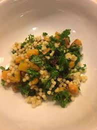 Roasted cubes of butternut squashed tossed with balsamic sautéed onions, kale, pecans, dried roast cubes of butternut squash so they get tasty caramelized edges. Couscous And Butternut Squash Salad With Kale Or Arugula Perfect Autumn Salad Cooking With Candi