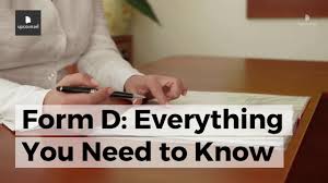 Form documents are the backbone of the administrative process. Form D Everything You Need To Know Youtube