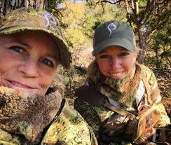 Margie Nelson and Kirstie Pike at the Prois Double B turkey hunt.