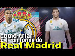 Editar os kits do real madrid no pes 2018 para playstation 4. Como Fazer O Uniforme Do Real Madrid Pes 2018 Xbox360 Ps3 Youtube