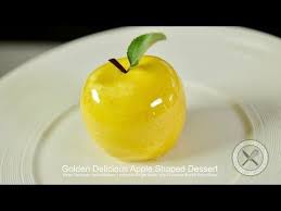 Golden Delicious Apple Shaped Dessert Bruno Albouze The Real Deal Youtube Desserts Golden Delicious Apple Plated Desserts