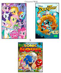My little pony в кино. My Little Pony X Ducktales X Sonic Boom By 3d4d On Deviantart