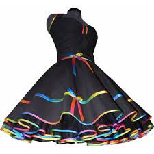 36 von 2020 mit passendem unterrock, eingenähten cups. Elegantestanzkleid Kleid Zum Petticoat Regenbogen Tanzkleid Der 50er