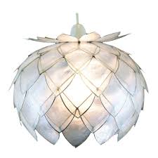 Lighting Capiz Shell Lampshades Artichoke Shade Lamba Avize