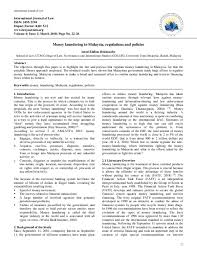 Bala shanmugam, mahendhiran nair, suganthi r. Pdf Money Laundering In Malaysia Regulations And Policies Imed Bekouche Academia Edu