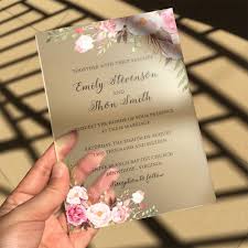 Cheap Card Card Buy Quality Wedding Invitations Acrylic Directly From China Rustic In Acrylic Wedding Invitations Wedding Invitations Boho Wedding Invitations