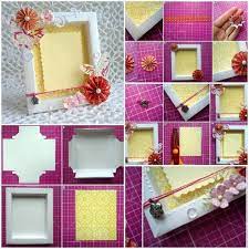 Determine the size of your diy photo frame. Diy Cute Cardboard Picture Frame