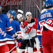 Watch as jeff skinner gets a breakaway with no stick and the new york rangers turn it into a goal the other way. Rangers Vs Devils Rangers Score Early But Give Up Four Unanswered In 6 4 Loss Blueshirt Banter
