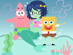 I draw Spongebob Patrick and Mindy too . hope Mindy come to bikini bottom  again. : r/spongebob