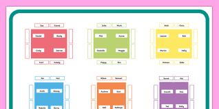 Editable Table Seating Plan Display Poster Table Seating