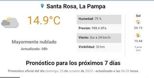 Como Estara El Clima En Santa Rosa Plan B Noticias