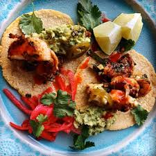 The head cheese in round 3 was made from the head of a pig. Bobby Flay Shrimp Tacos House Made Corn Tortillas Facebook