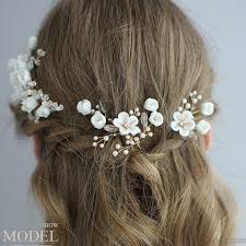 Hairdressing and floristry, so it's better for newlyweds to give their hair to the hands of professionals if they want to create something exceptional on their heads. Fresh Bridal White Flower Branch Leaves Pearl Crystal Wedding Hair Band Hairpin Accessories Hair Accessories Jewelry Bygoods Com